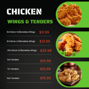 Chicken Wings and tenders